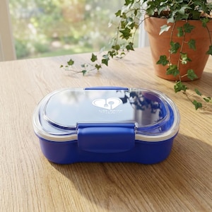 Personalized Bento Box For Snack Lunch Box For Kids or Adults Two Tired Versatile BPA Free Container with Cutlery with name