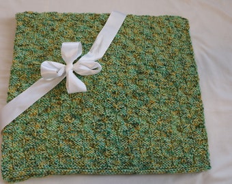 Knitting Pattern PDF-- Baby Blanket Reversible --Ombre Turtle Blanket-- Newborn--Infant-- Baby Afghan - Easy Knit Pattern Babies
