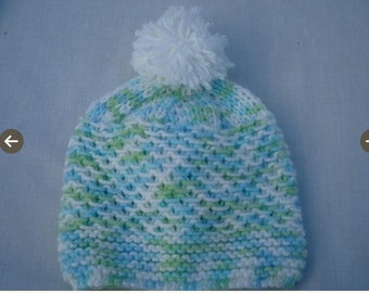 PDF Baby Hat. Knitted Textured Hat Beanie. Knitting Pattern PDF for Baby Hat.