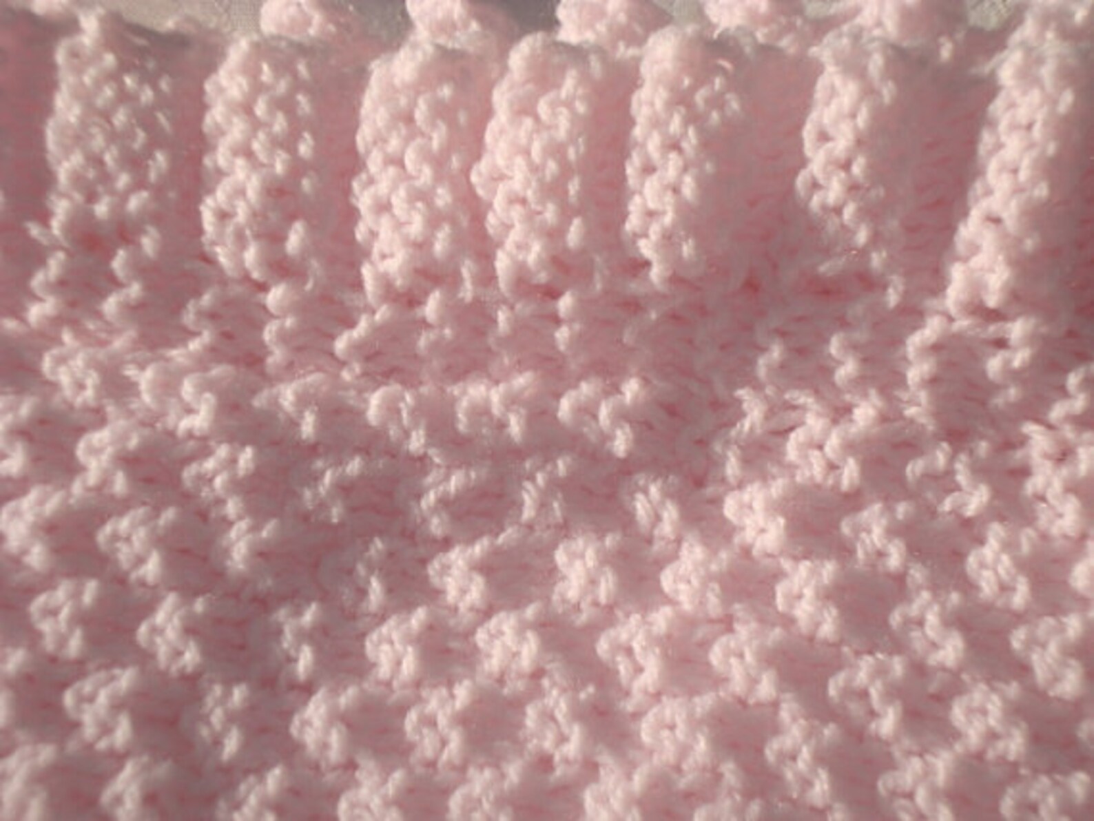 KNITTING PATTERN baby Blanket With Ruffle Knit Pattern PDF Patterndiy Baby Shower Gift Knitting