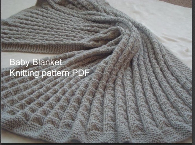 Knitting Pattern For Baby Blanket Pdf Diy Baby Blanket Knitting Pattern Pdf Download Easy Knit Pattern Online Knitting Pattern Blanket