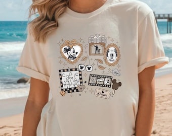 Chemise Mickey Mouse classique, t-shirt dessin animé rétro, vêtements de fan de Disney