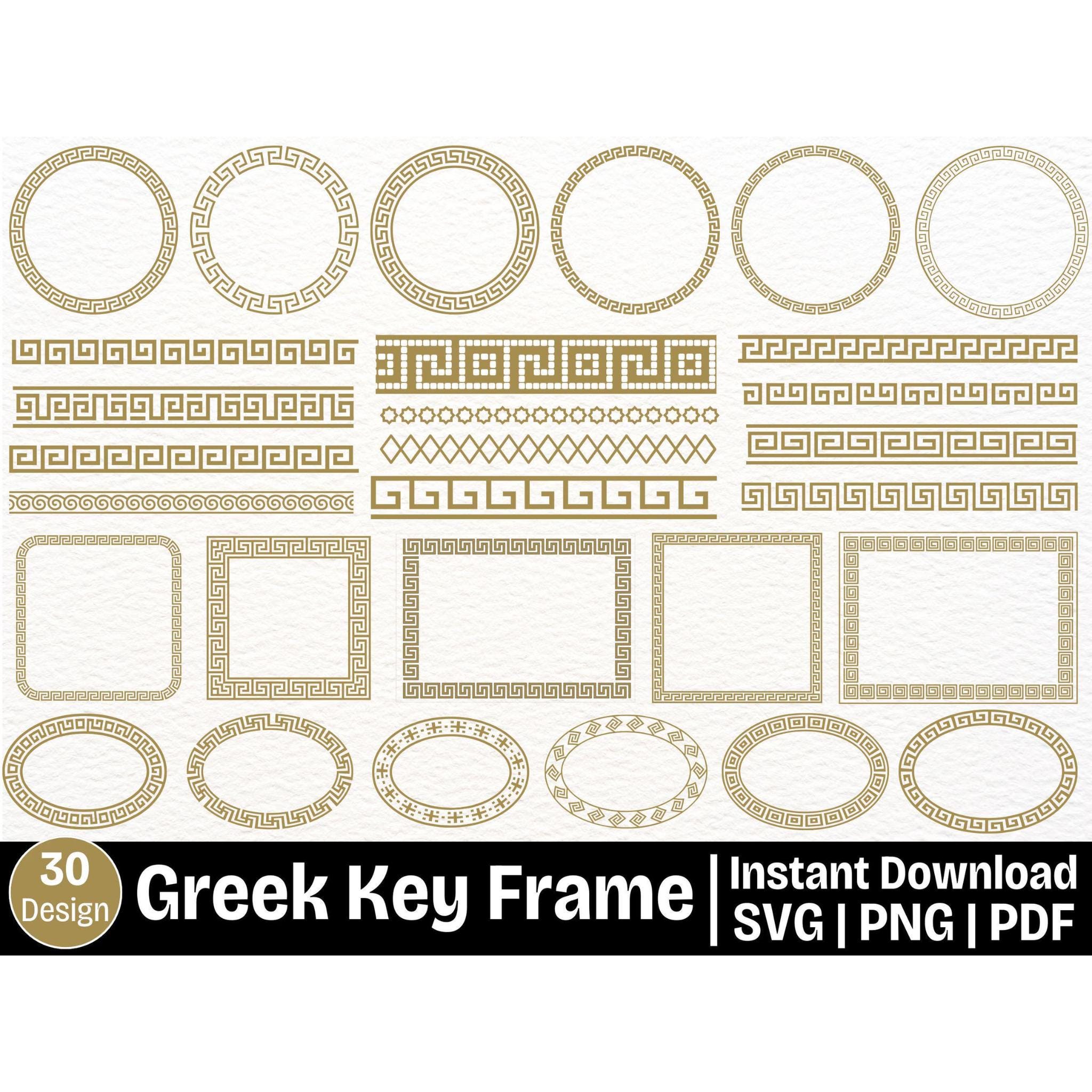 Styilized R Greek Greek Style Border Design