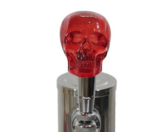 Red Skull Beer Tap Handle Kegerator Resin Zombie Breweriana Bar