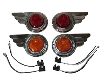 TCMA Wing Travel Trailer Side Marker Lights Deco Airstream Shasta Spartan Airfloat Camper RV