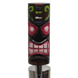 Colorful Tiki With Big Teeth And Round Eyes Beer Tapper Handle, Sports Bar Decor, Breweriana Bar Gift