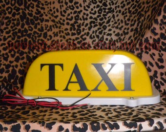 Magnetic Taxi Cab Light Rooftop 10" 12V