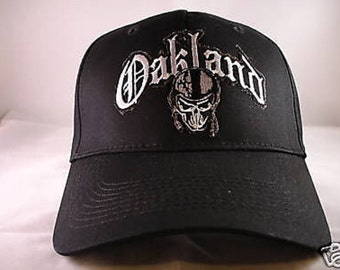 Oakland Sports Football Baseball Cap Hat NEW Embroidered Patch CA Skull Head Biker Raider