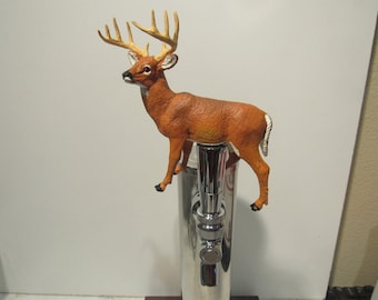 Buck deer beer tap handle