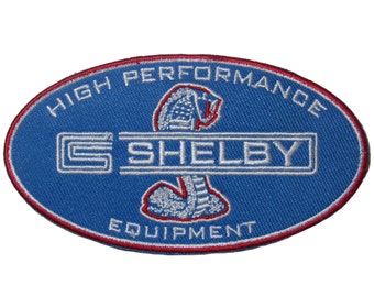 Shelby High Performance Equipment Cobra Iron On Embroidered Patch Mustang Ford