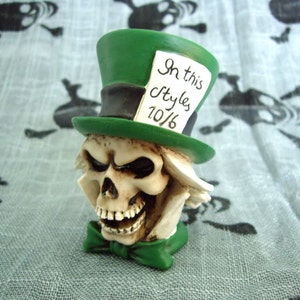Mad Hatter Skull Resin DIY Shift Knob Lever Shifter
