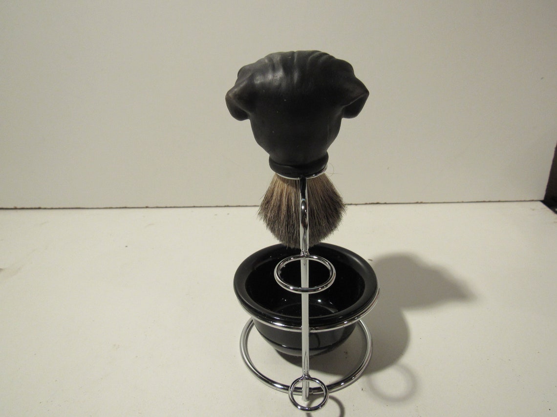 Custom Marine Bull Dog Shaving brush with badger hair Etsy