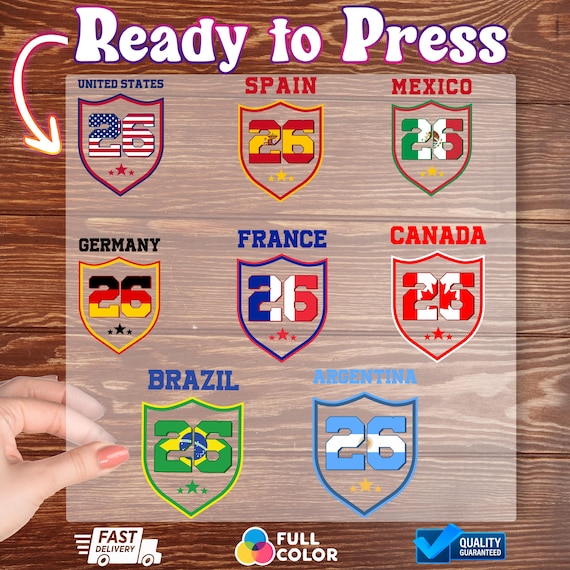 Soccer 2026 DTF Transfer, Canada Mexico USA DTF Transfer, Soccer Cup Shirt Gift, 2026 Soccer Transfer, Football Fan