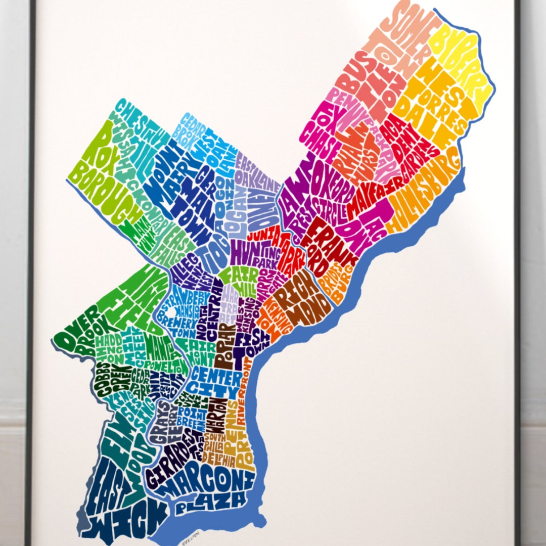 New Jersey Illustrated Map - 11 x 14 inch NJ Art Print – PhilaCarta