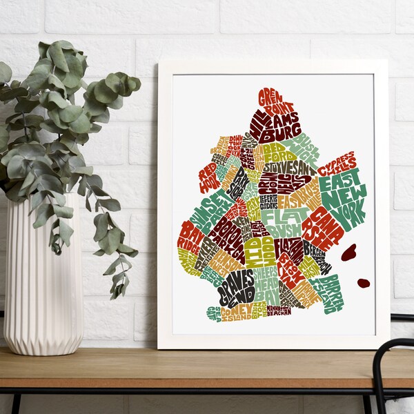 Brooklyn Framed Art Etsy