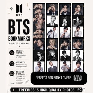 Bts Bookmarks - Etsy
