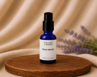 Natural Face Serum, Waterless Concentrated Botanical Facial Hydrating Oil