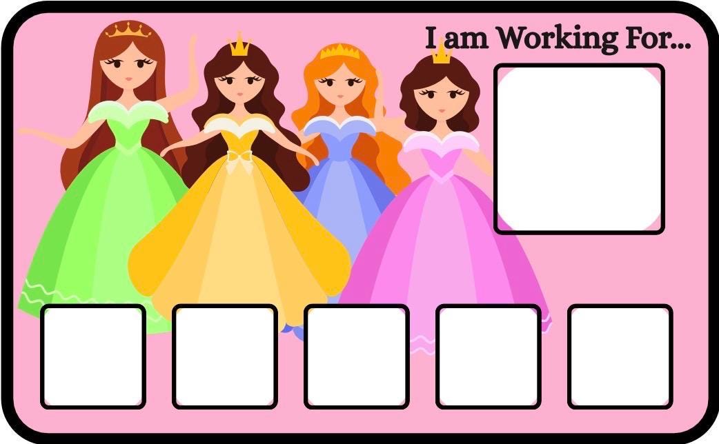 Princess Visual Schedule & Token Board | ABA Therapy Autism Supports ...