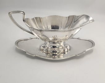 Gravy Boat with Saucer by S&G Gump Superfine