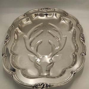 Oneida Community Melon Well and Tree Meat Platter