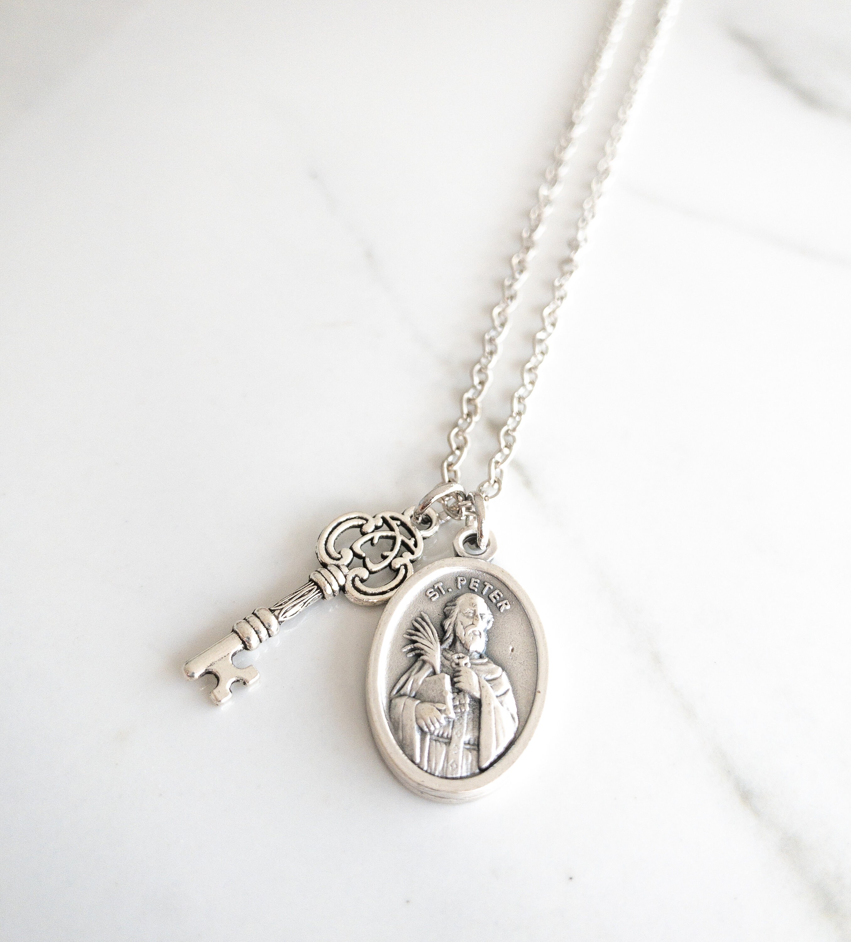 St Peter Necklace Catholic Jewelry Confirmation Gifts for Etsy UK