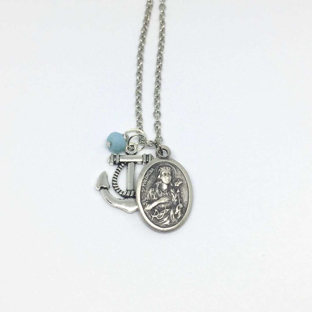 St Philomena Necklace Confirmation Gifts for Girls Etsy UK