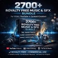 2700+ Music & Sound Effects Bundle, Royalty Free Background Music, Video Editing Audio Library