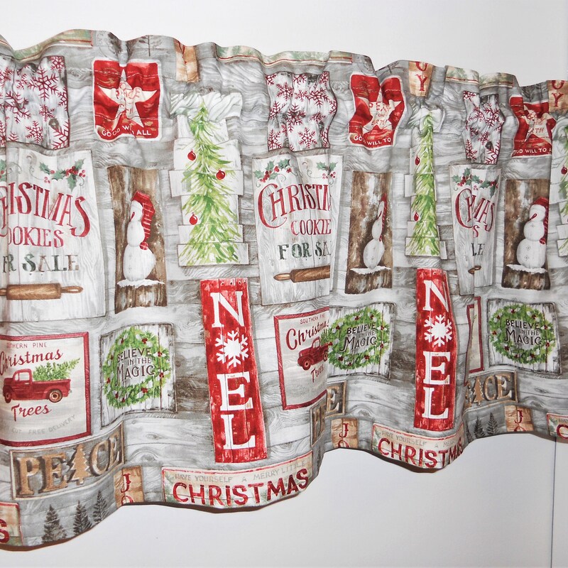 Rustic Valances - Etsy