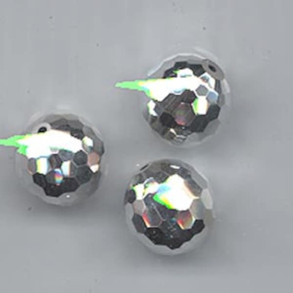 Six rare vintage Swarovski crystals - Art. 5003 - 10 mm - comet argent light