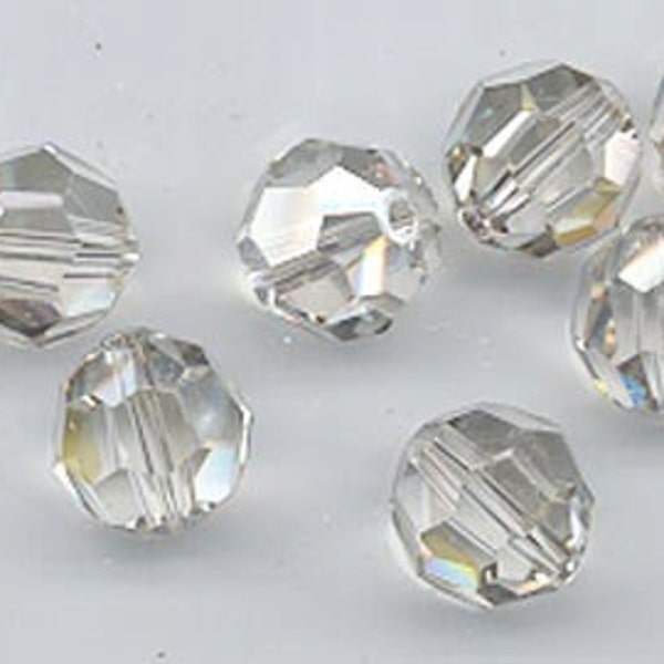 Twelve non-standard Swarovski crystals - Art. 5000 - 10 mm - crystal silver shade