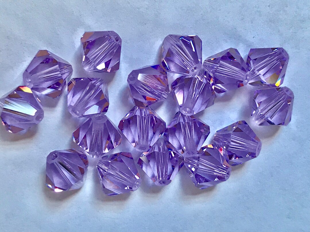 12 Vintage Swarovski Crystals Discontinued Art 5301 8mm Tanzanite Etsy