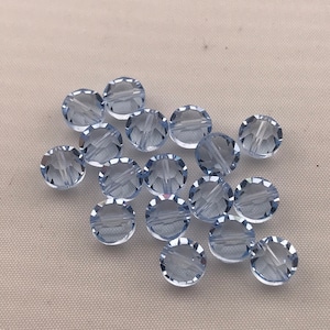 18 awesome and very rare vintage Swarovski crystal beads -- Art. 5100 - 6mm - lavender