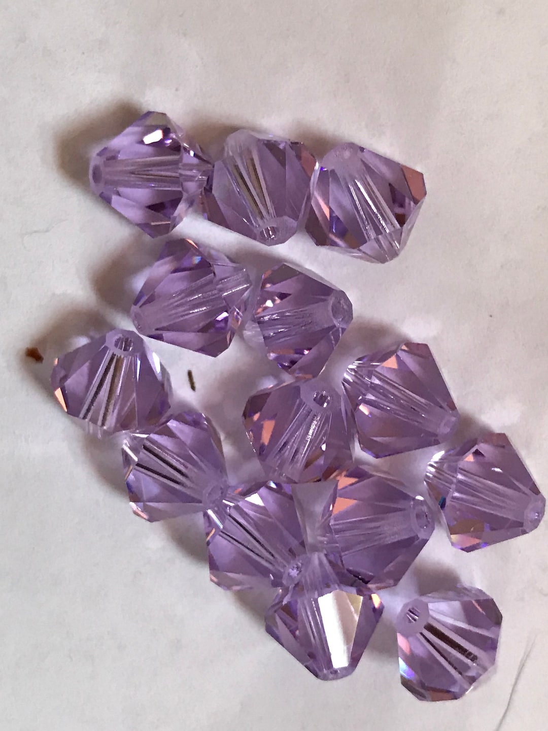12 Vintage Swarovski Crystals Discontinued Art 5301 8 Mm Violet Etsy
