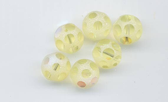 Four Ultra-rare Vintage Swarovski Polka Dot Crystals - Art
