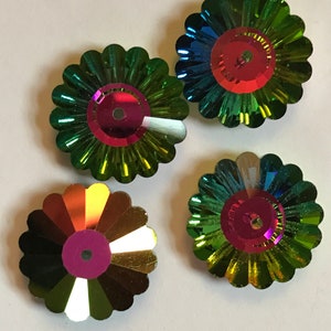 Six vintage Swarovski crystal margarita beads: Art. 3701 - 16mm - effect color vitrail medium