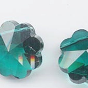 Six vintage Swarovski margaritas - Art. 5110 - 16mm - blue zircon