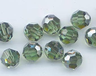 12 Swarovski crystals with "satin" effect - art. 5000 -erinite satin - 8 mm