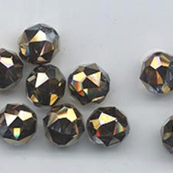 Twelve Swarovski crystals - art 5025 - 8 mm - crystal dorado 2X