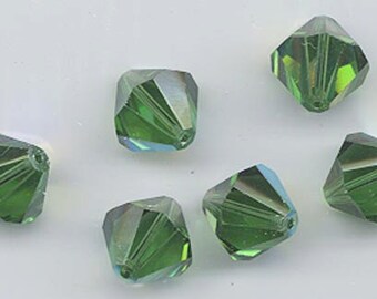 Six Rarest of the Rare Vintage Swarovski Crystal Beads: Art. 348