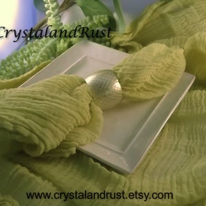 Chartreuse Wedding Table Runner Cheesecloth ~ Gauze, napkins, sashes, baby wraps