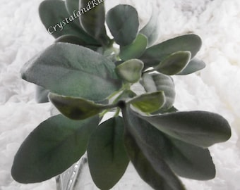 Tallo de oreja de cordero - Flores artificiales de seda - Ramos de boda - Arreglos artificiales - Materiales para bricolaje - SH0017