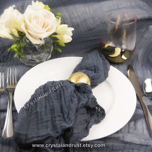 Steel Blue Wedding Cheesecloth ~ Gauze,  Table Runners, Napkins, Aisle Drapes, Baby Wraps