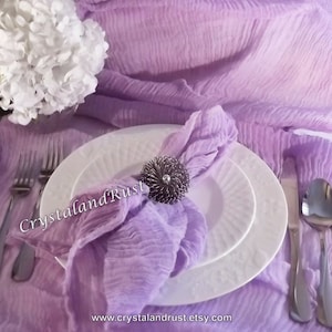 Hyacinth Wedding Cheesecloth - Gauze, Table Runners, Arbor Drapes, Napkins, Baby Wraps