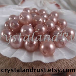 10mm Taupe Faux Loose Pearls ~ 50 pieces