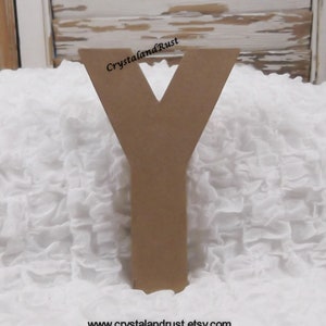 Paper Mache Letter &quot;Y&quot; - DIY Supplies - Craft Supplies - Silk Flowers