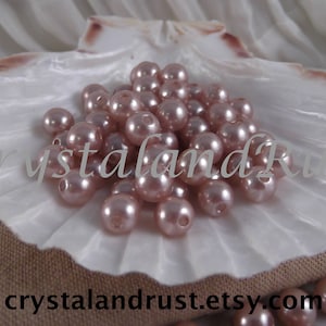 8mm Taupe Faux Loose Pearls ~ 100pieces