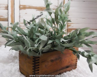 Tallo de hoja de salvia verde salvia - Flores artificiales de seda - Follaje - Ramos de boda - Arreglos artificiales - Materiales de bricolaje - DC020