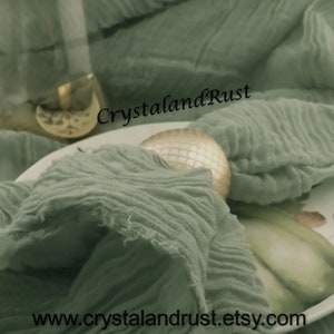 Light Blue Spruce Cheesecloth ~ Gauze, Wedding Table Runner, drape tables, sashes, arbor drapes