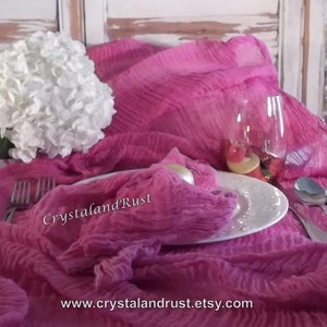 Mauve Wedding Cheesecloth ~ Table Runner ~ Arbor Drapes ~ Baby Wraps ~ Mauve Color