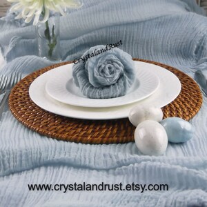Robin&#39;s Egg Blue Wedding Cheesecloth ~ Gauze, Table Runners, Napkins, Arbor Drapes, Baby Props